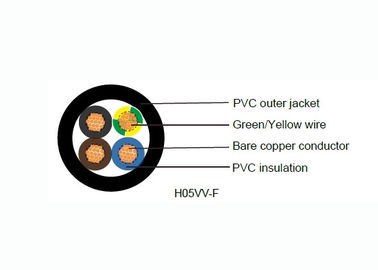 H05VV-F Dây điện linh hoạt đa lõi, dây dẫn bằng đồng tốt